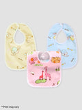 Kidbea waterproof Baby Bibs Apron for Baby boy and Girl Assorted Print Pack of 3