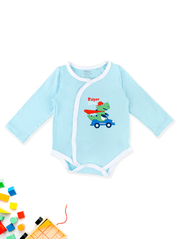 Bamboo Soft Fabric Onesie For Baby Boy | Super Dino