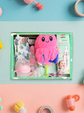 Kidbea Baby Gift Box: Romper, Jhabla, Bib, Teether, Feeder, Bottle & Octopus Toy Pack of 10 (Assorted)