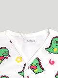 100% Organic Cotton Baby Romper/Bodysuits – Dinosaur, Star & Heart Designs, Set of 3