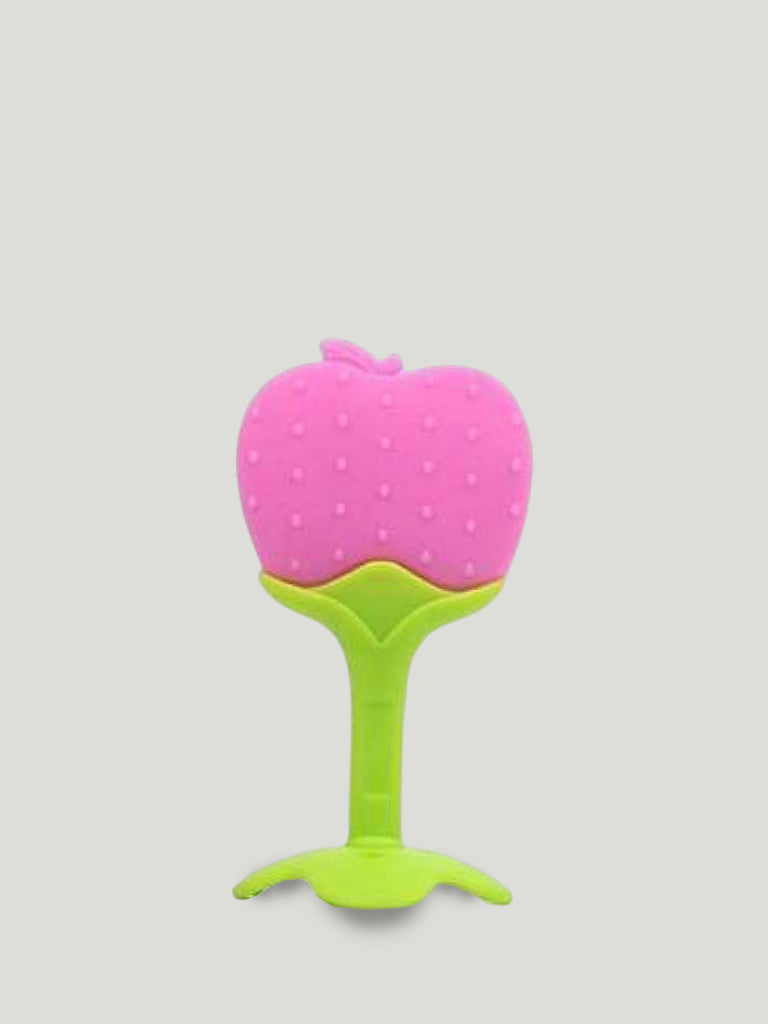 Kidbea Apple Shape Silicone Baby Teether - Pink