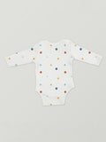 Kidbea Premium Unisex 100% Bamboo Ultra-Soft fabric Pack of 3 Onesies with Beautiful Prints  - Grey, Orange & Off White