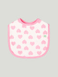 Kidbea 100% Organic cotton Kids' Bibs Pack of 2, Heart and Pizza