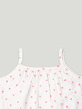 kidbea 100% Organic cotton girls frock | Pink Dots Frock and White Top Pack of 2