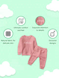 Kidbea Premium 100% Bamboo Ultra-Soft fabric Unisex SweatShirt with Pant Set- Peach