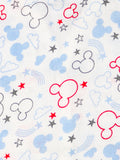 Kidbea Extra Soft Muslin Cotton Jhabla Cloth for Baby | Space and Mickey Print | Print May Vary