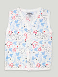 Kidbea Extra Soft Muslin Cotton Jhabla Cloth for Baby | Sun and Micky Print | Print May Vary