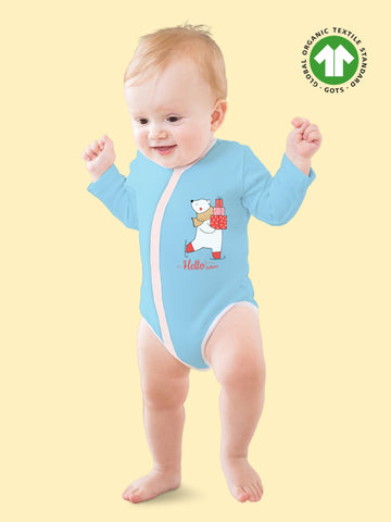 Bamboo Soft Fabric Onesie For Baby Boy | Hello