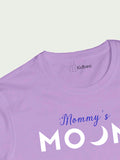 Kidbea Premium 100% Bamboo Ultra- Soft fabric Full Sleeve Baby Boys T-Shirt with Mommy's Moon Print - Lavender